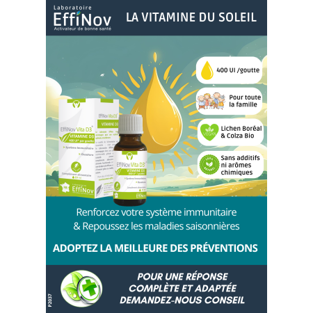 AFFICHE COMPTOIR VITA D3 (x5)